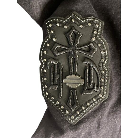 Harley Davidson Women's Maroon/Burgundy & Black Full Zip Long Sleeve Size XL - Picture 4 of 11